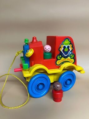 Vintage Fisher Price Toys 657 Crazy Clown Brigade Car 1983